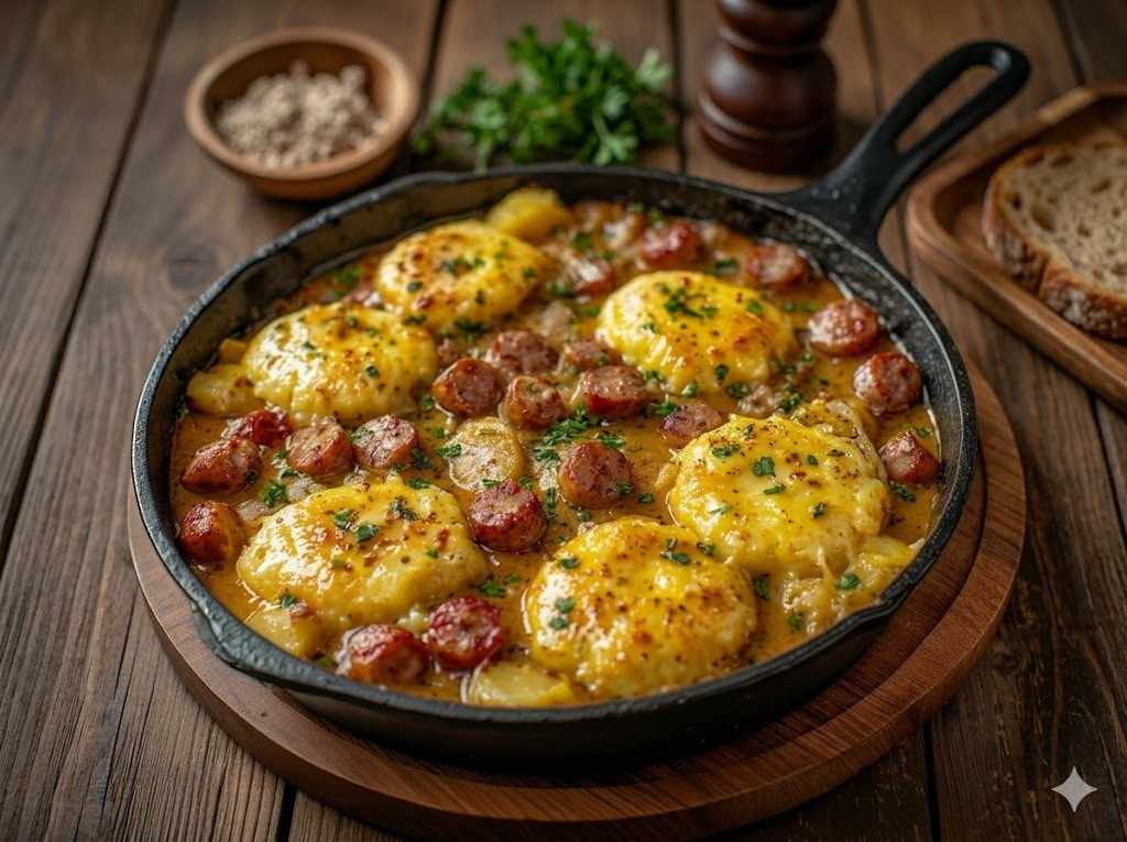 Rustic Dublin Coddle with Sausage and Potatoes
