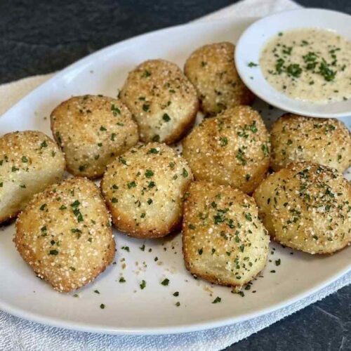 easy keto parmesan garlic bread bites