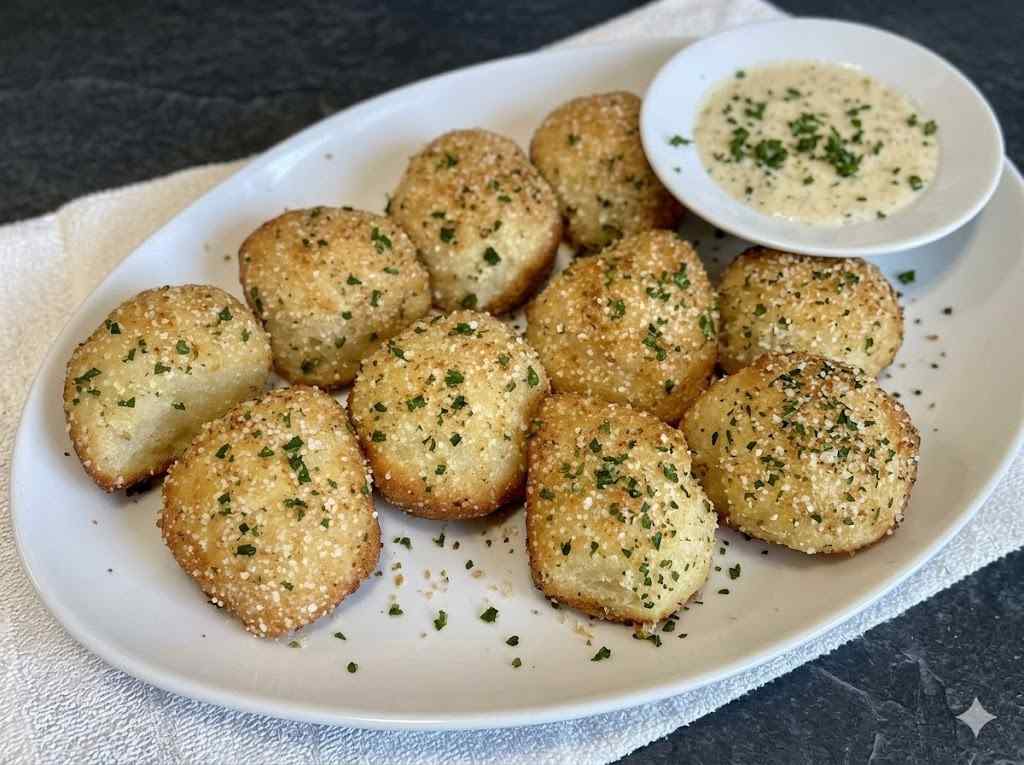 easy keto parmesan garlic bread bites