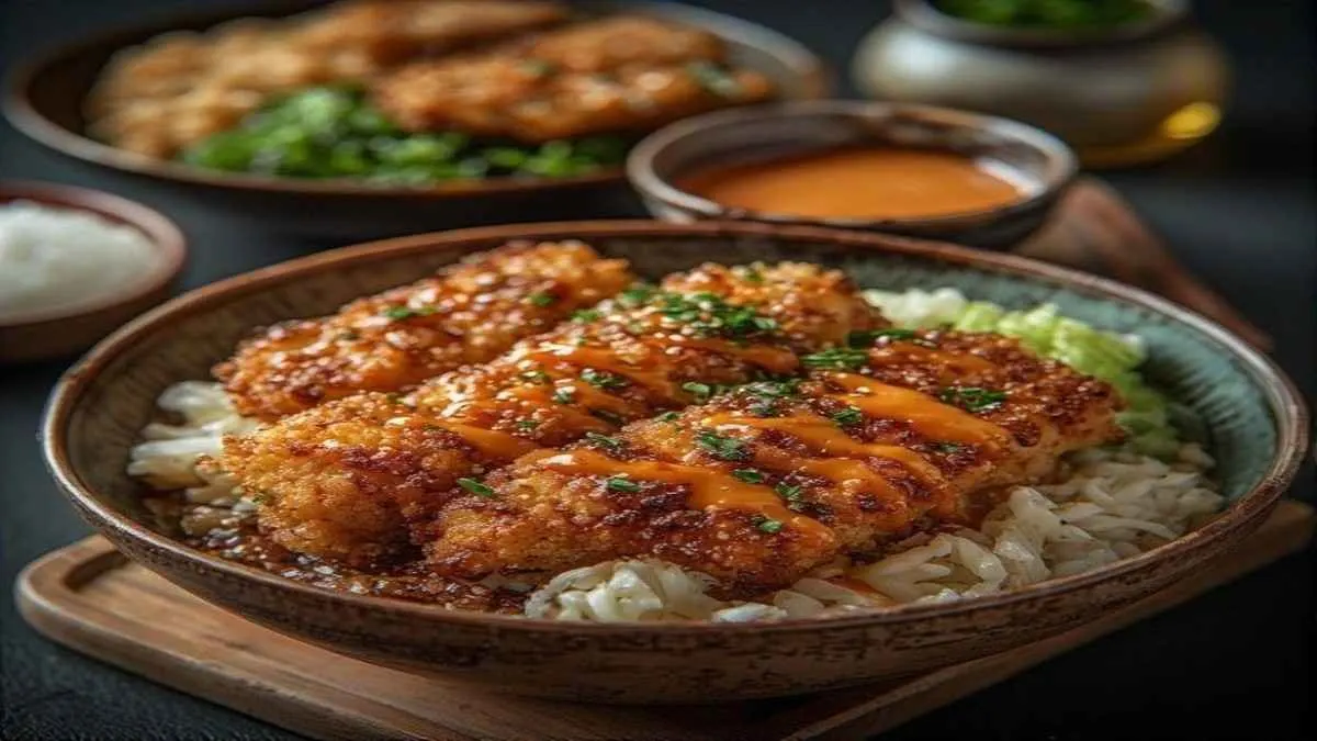 Japanese Katsu Bowls with Tonkatsu Sauce