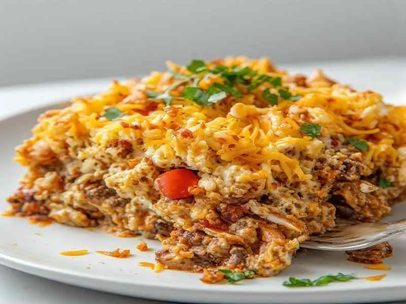 Keto Taco Casserole with Cottage Cheese