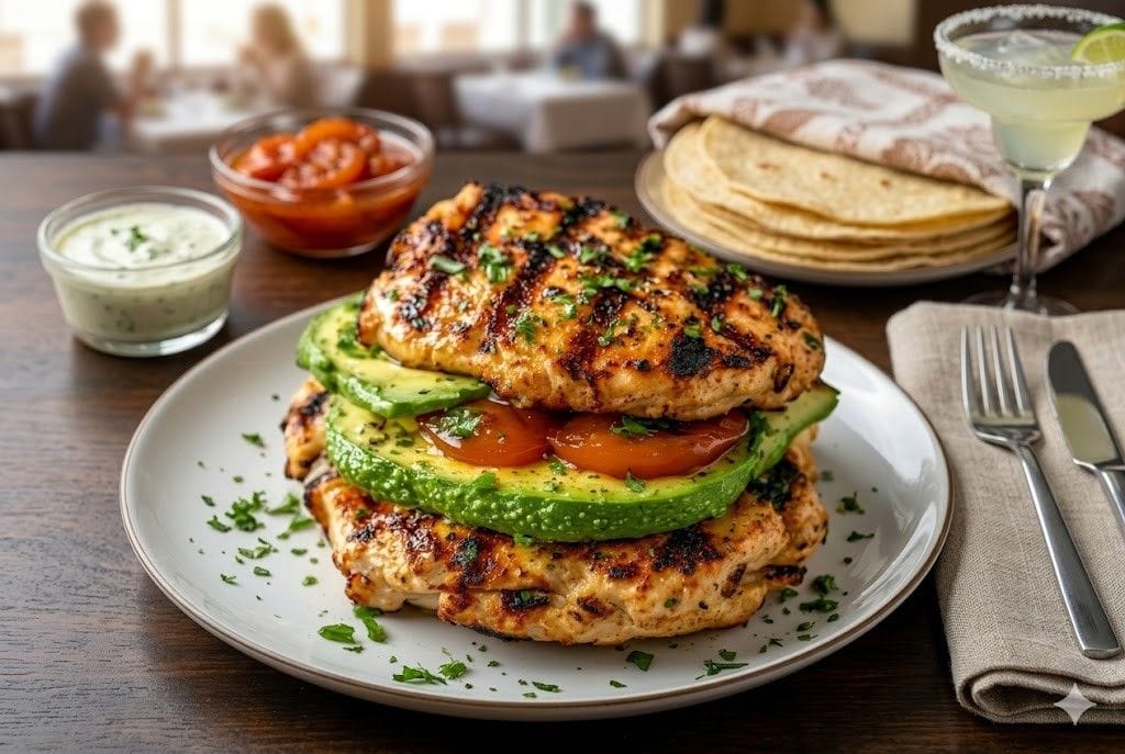 california grilled chicken with avocado