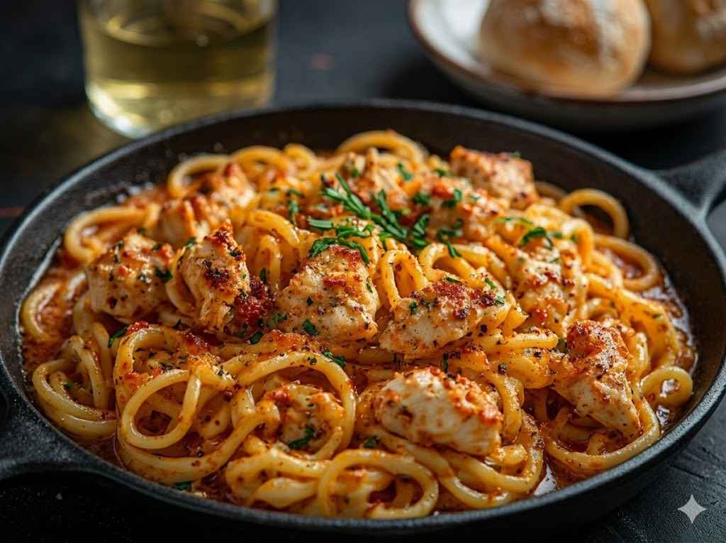 creamy spicy chicken pasta
