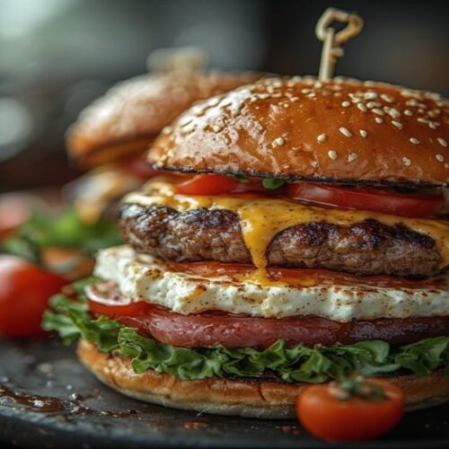 keto feta burgers with tomato cream sauce