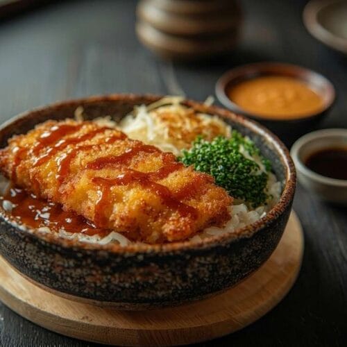 Japanese Katsu Bowls with Tonkatsu Sauce