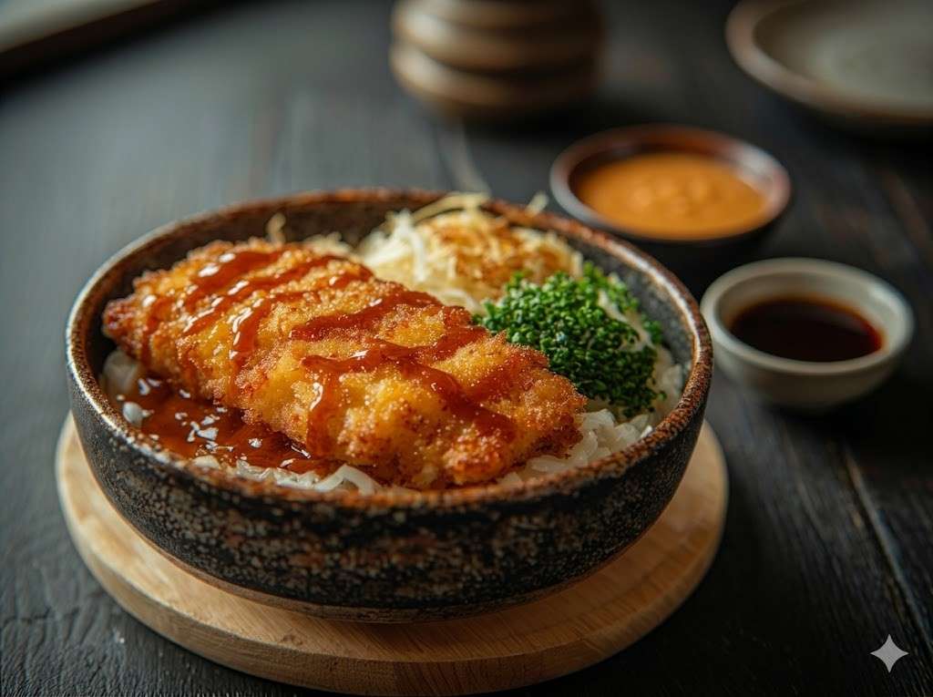 Japanese Katsu Bowls with Tonkatsu Sauce