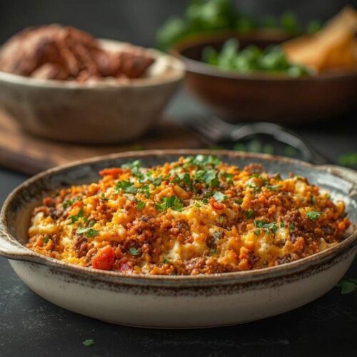 Keto Taco Casserole with Cottage Cheese