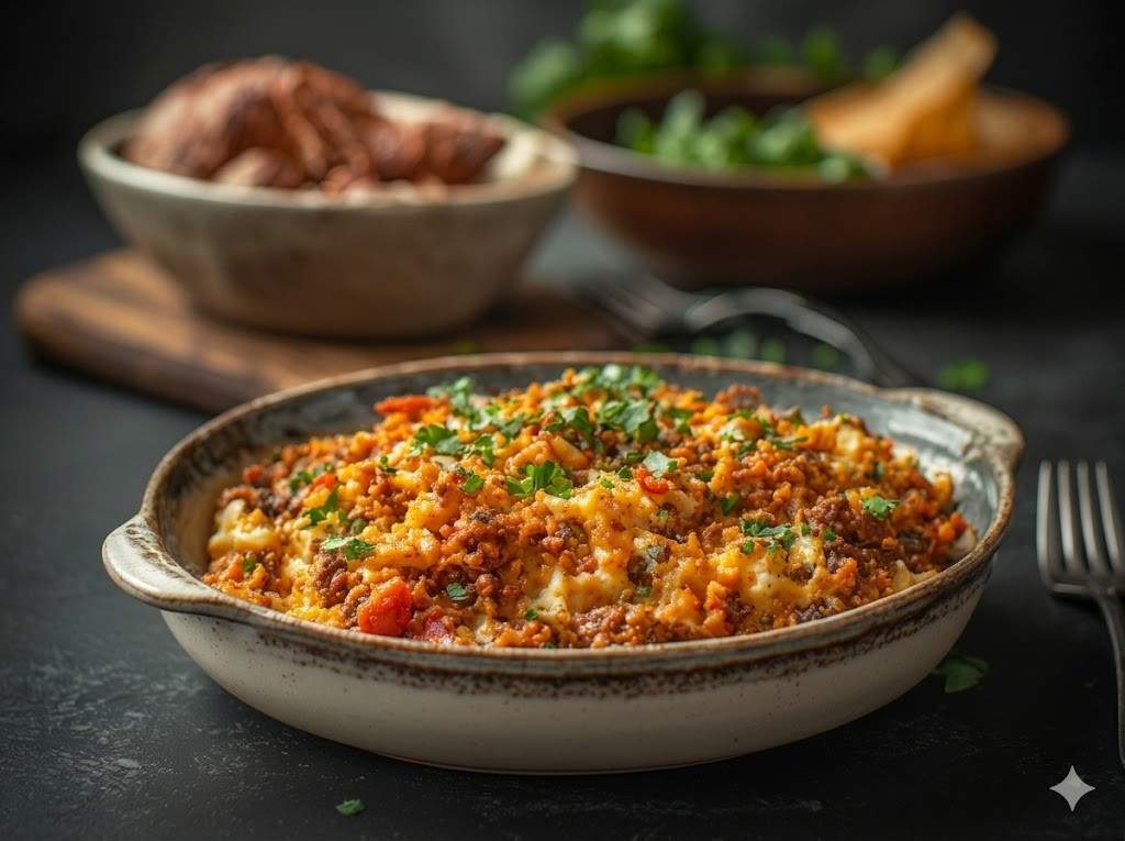 Keto Taco Casserole with Cottage Cheese