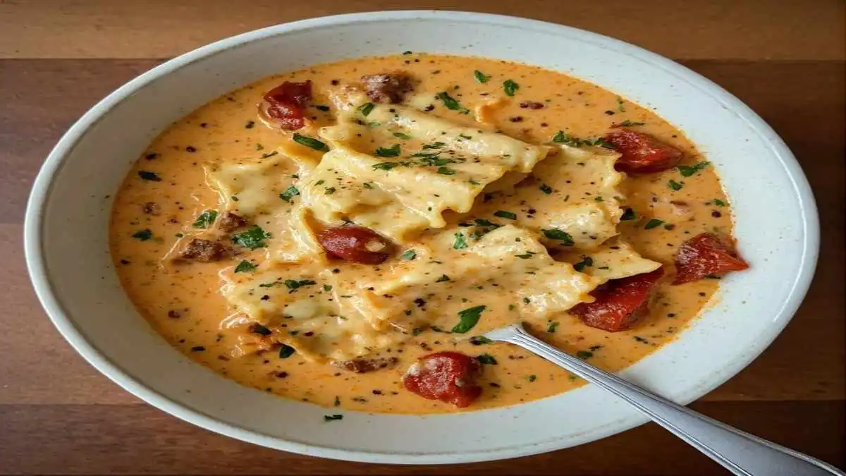 Easy Creamy Lasagna Soup