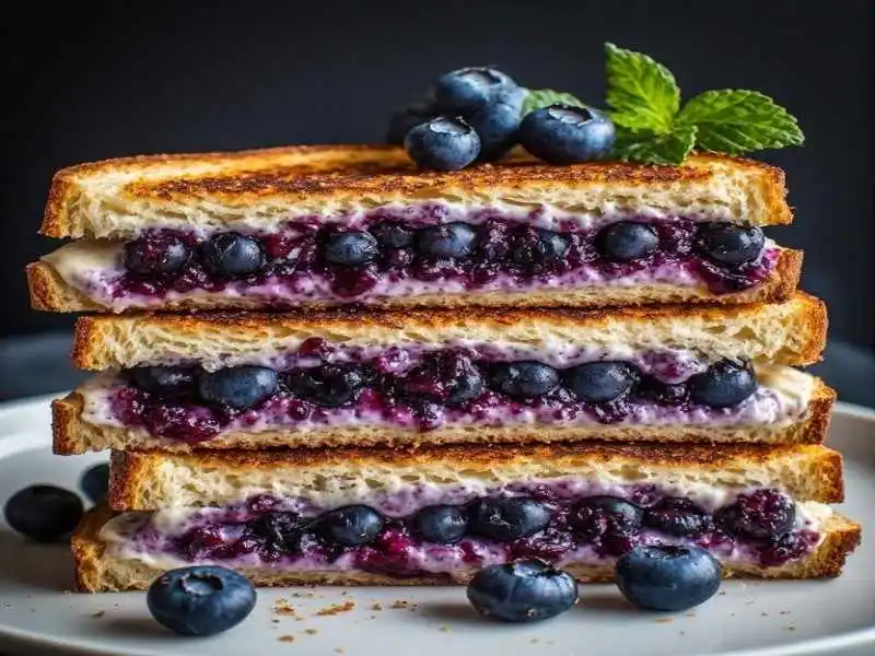 Gourmet Blueberry Grilled Cheese