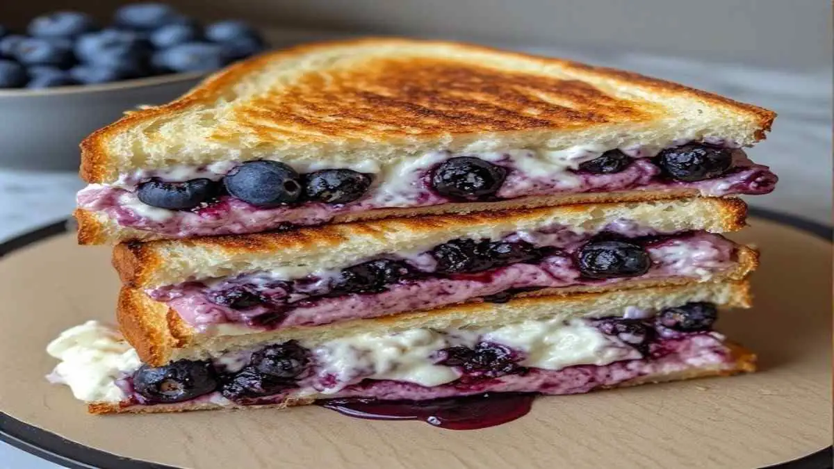 Gourmet Blueberry Grilled Cheese