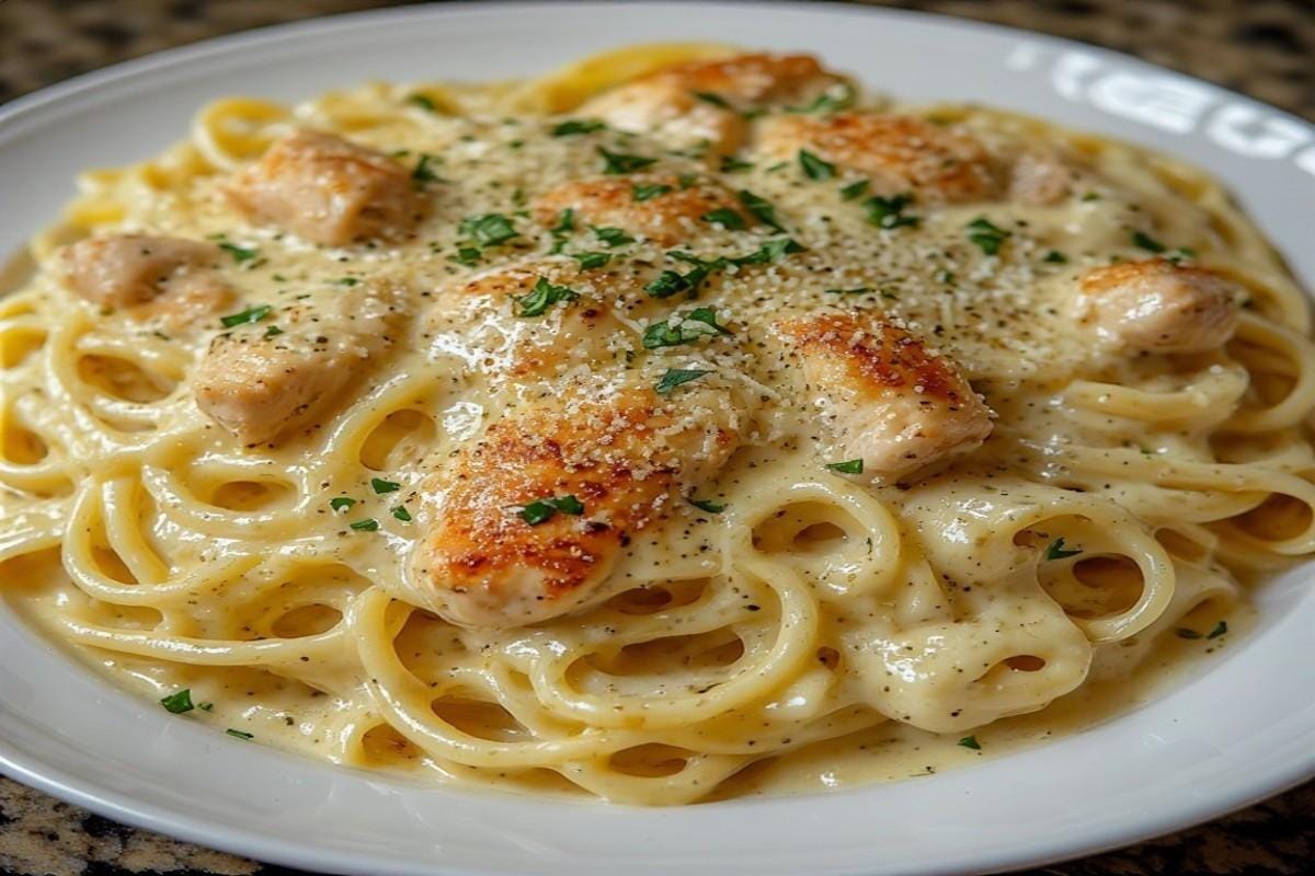 Creamy Garlic Parmesan Chicken Pasta