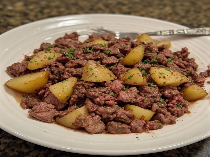 ground beef potato hash 