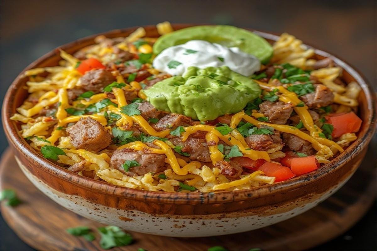 Loaded Potato Taco Bowl