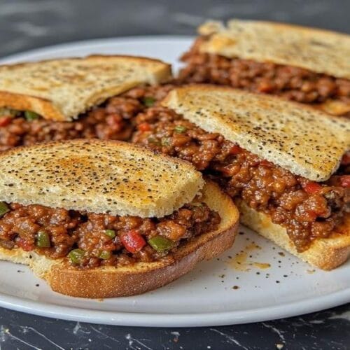 Garlic Toast Sloppy Joe Melts Recipe