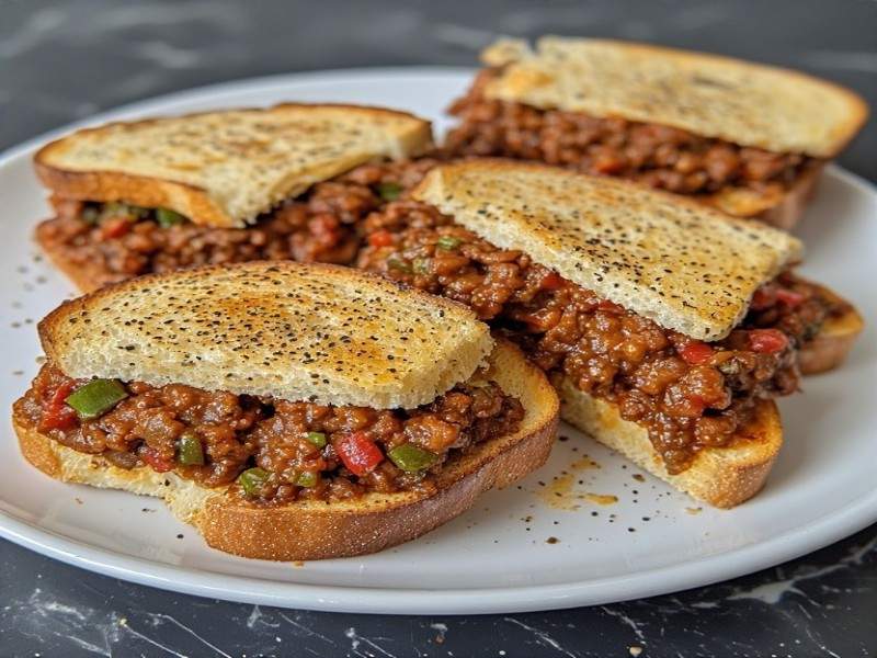 Garlic Toast Sloppy Joe Melts Recipe