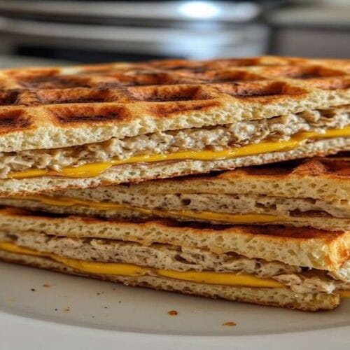 tuna melt chaffle
