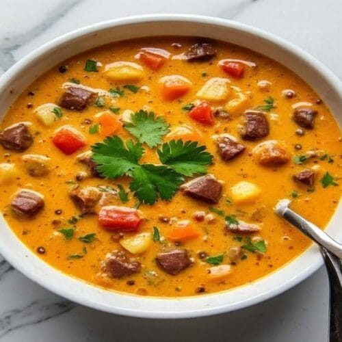 high protein creamy taco soup mason fit