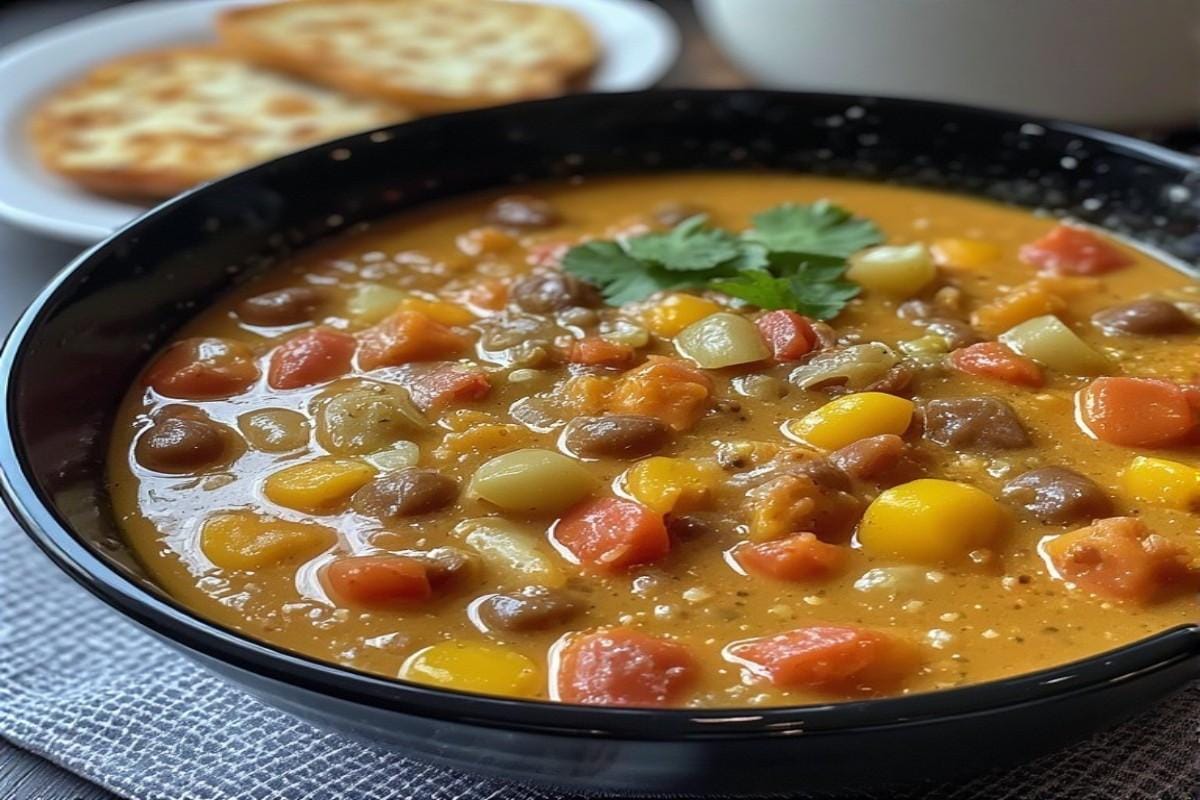 high protein creamy taco soup mason fit