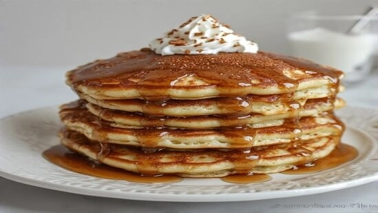 cinnamon roll pancakes with Pillsbury