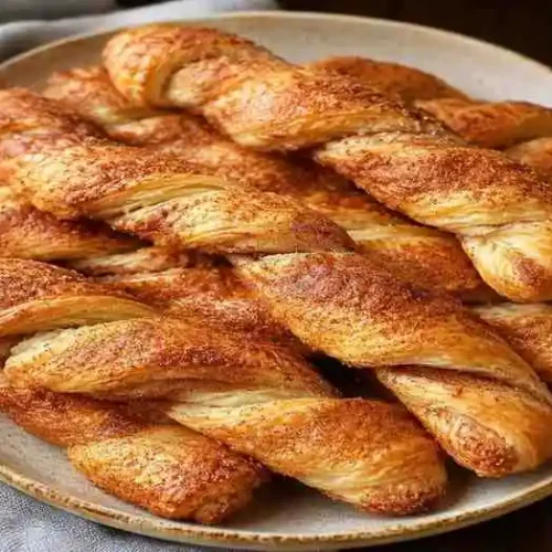 Baked Cinnamon Twists with Crescent Rolls