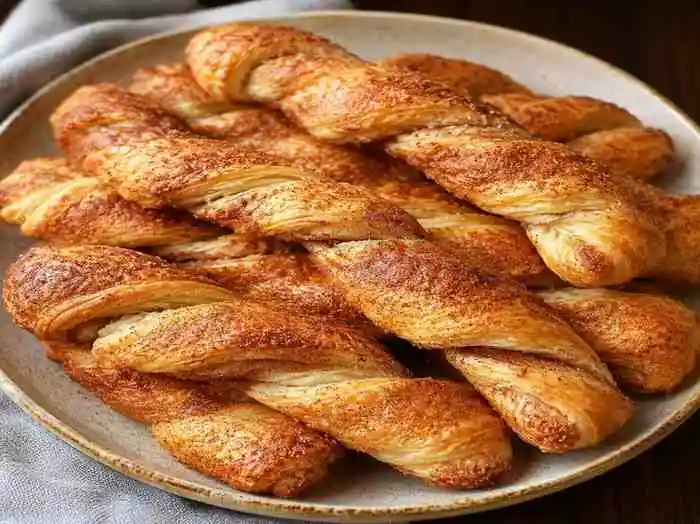 Baked Cinnamon Twists with Crescent Rolls