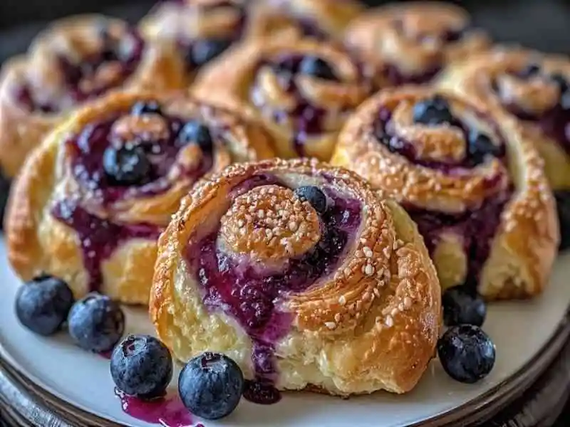 Blueberry Cheesecake Crescent Rolls
