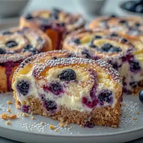 Blueberry Cheesecake Rolls Recipe