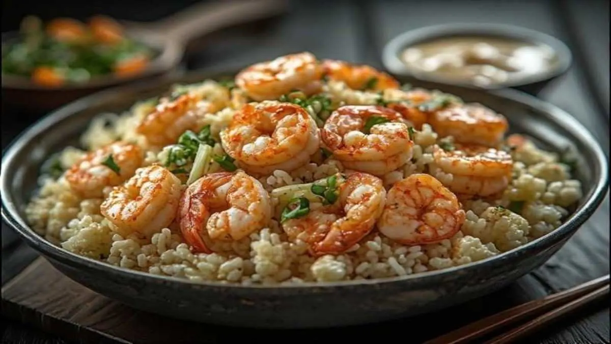 Cauliflower Fried Rice with Shrimp