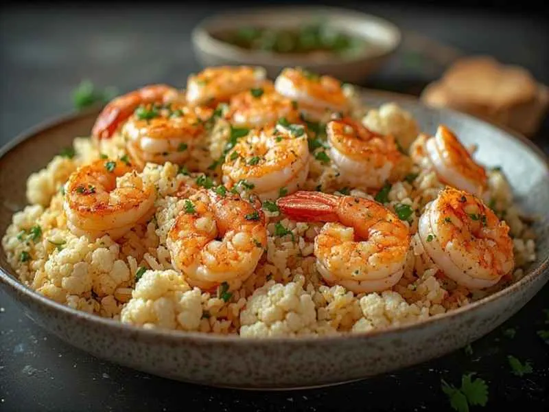 Cauliflower Fried Rice with Shrimp