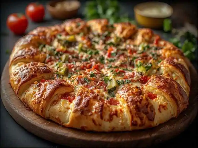 Crescent Roll Veggie Pizza Recipe
