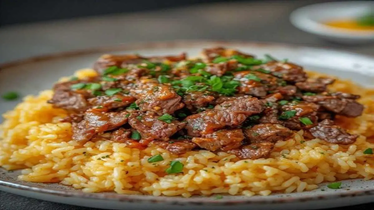 Easy Steak Queso Rice Recipe