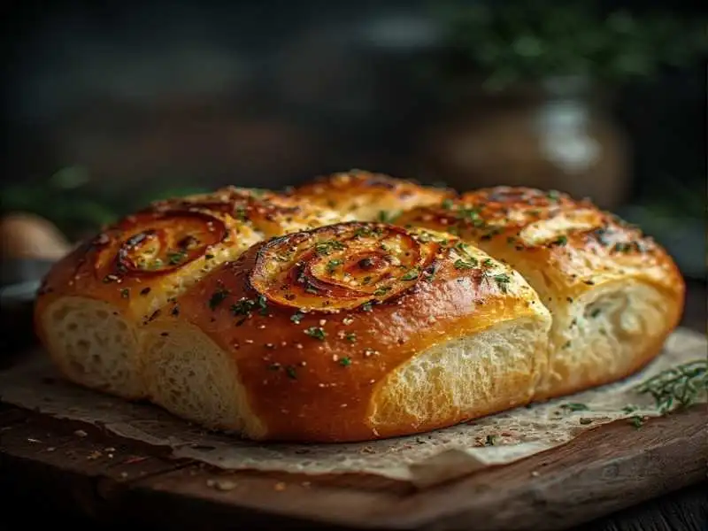 Hawaiian Roll Garlic Bread
