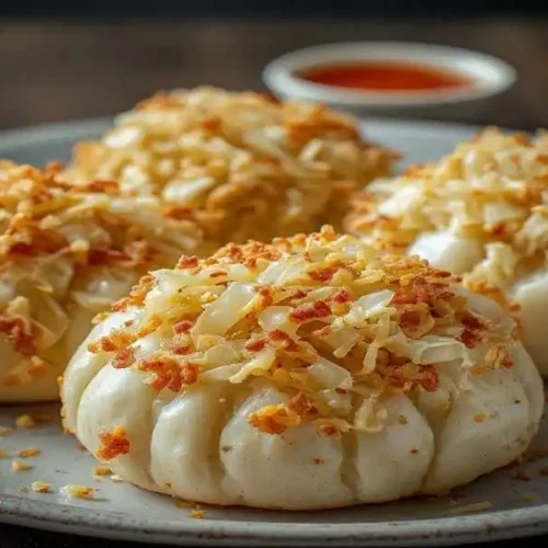 Pan-Fried Cabbage and Noodle Buns