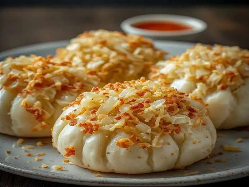 Pan-Fried Cabbage and Noodle Buns