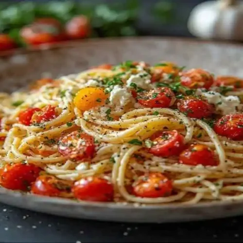 Roasted Tomato and Garlic Ricotta Pasta