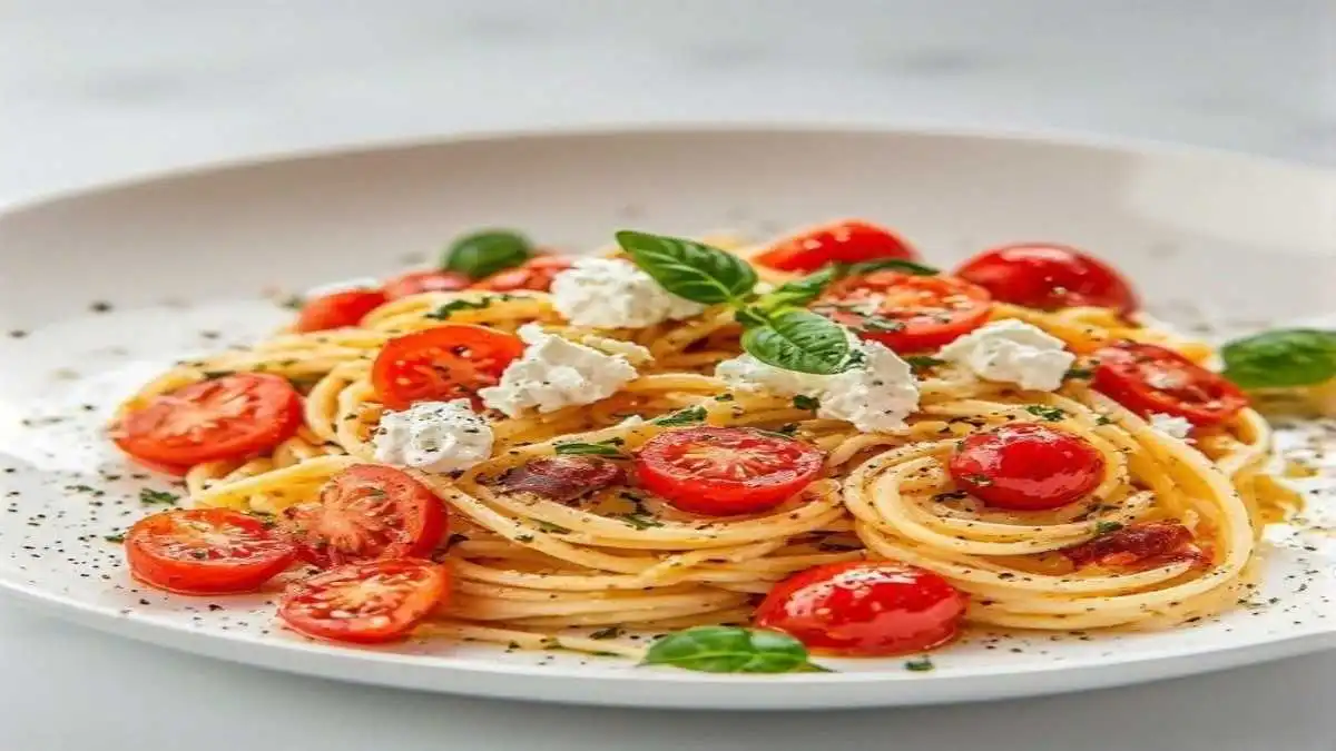 Roasted Tomato and Garlic Ricotta Pasta