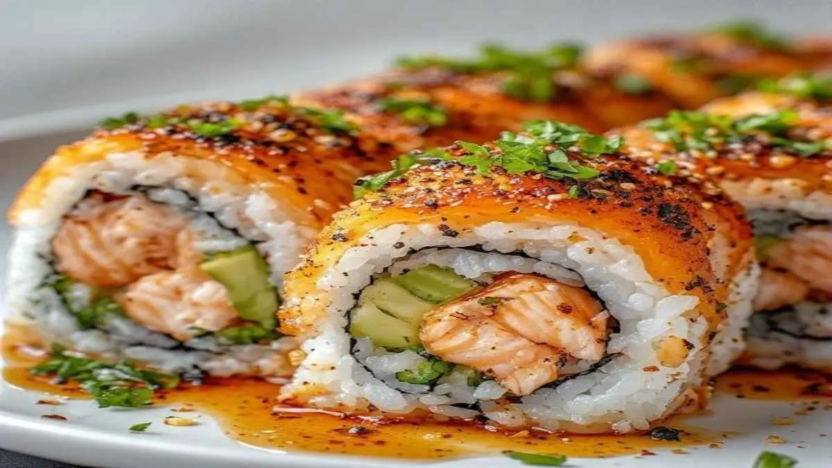 Spicy Salmon Sushi Bake Recipe