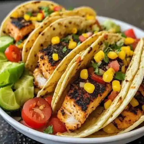 Blackened Fish Taco Bowls with Corn Salsa