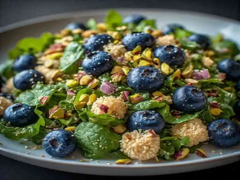 Blueberry Pistachio Spring Salad