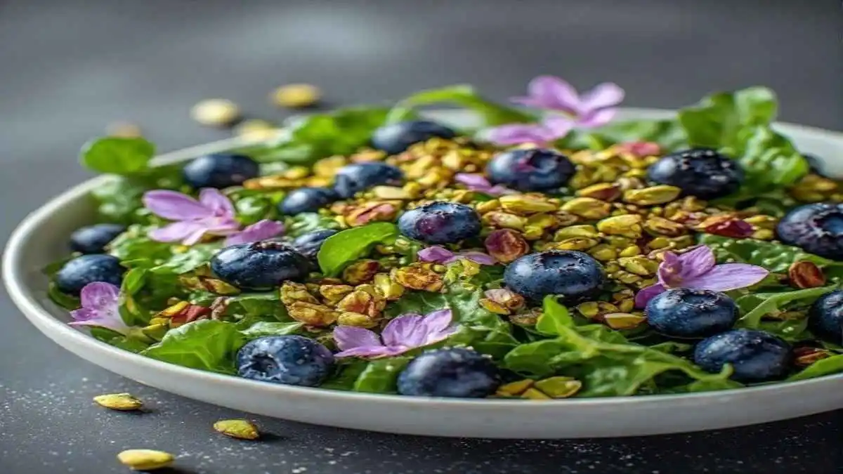 Blueberry Pistachio Spring Salad
