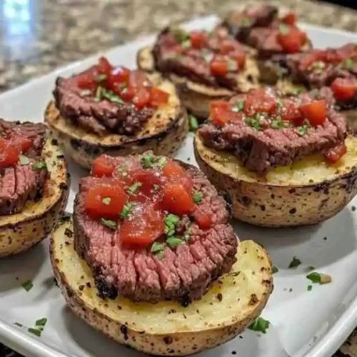 burnt pellet BBQ steak loaded potato skins