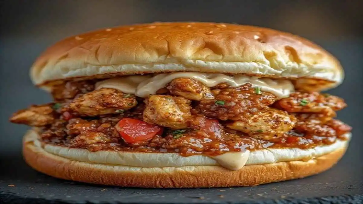Cajun Chicken Sloppy Joes with Cream