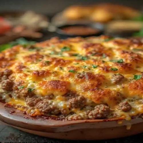 Cheesy Hamburger Casserole Delight