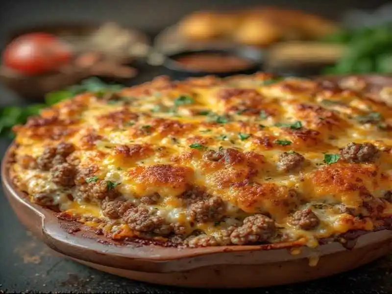 Cheesy Hamburger Casserole Delight
