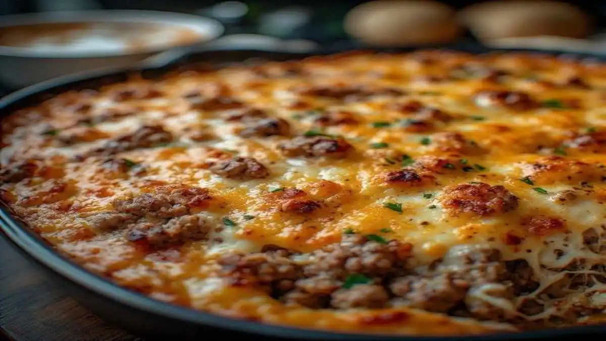Cheesy Hamburger Casserole Delight