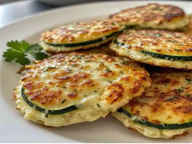 cheesy zucchini chicken fritters