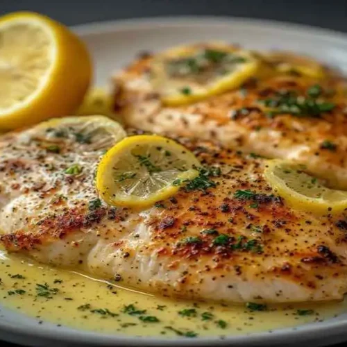 Chicken Romano with lemon butter sauce