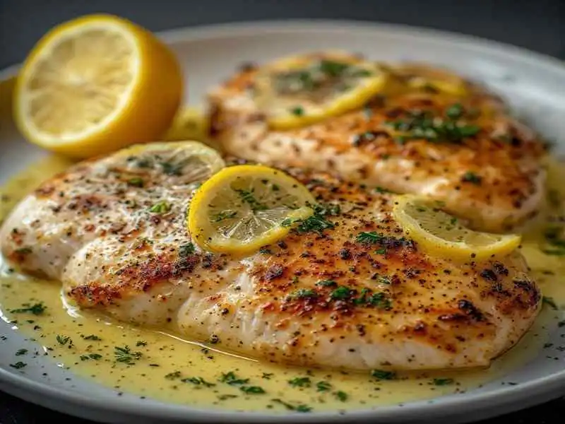 Chicken Romano with lemon butter sauce