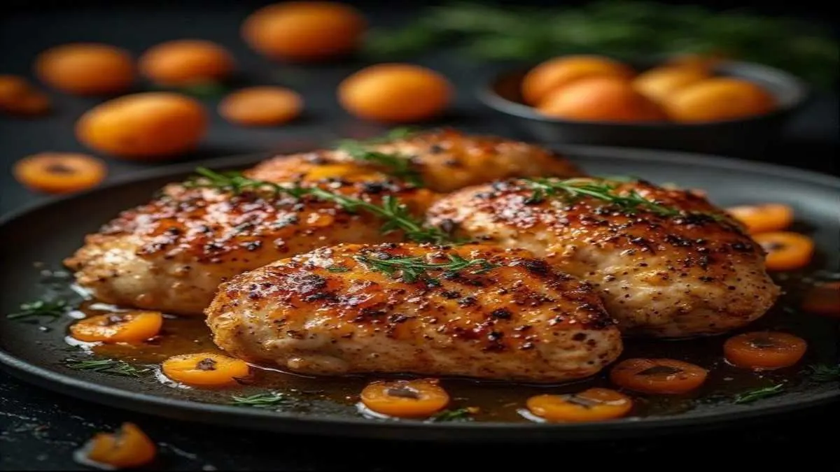 chicken thighs with apricot jam